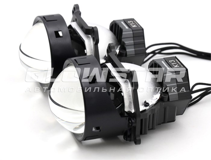 Билед модули Aozoom K13 3.0 дюйма, 2 чипа, 6000K, 12V 52/57W 4300/4600Lm (комплект, 2шт) K13