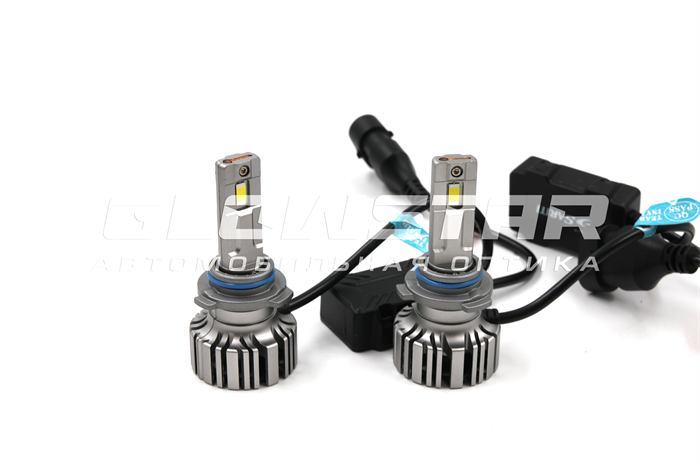 Светодиодные автолампы головного света F7/H9006(HB4) с вентилятором, 5500K, 12V 55W F7-HB4