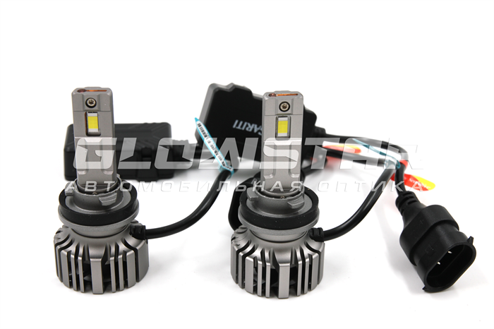 Светодиодные автолампы головного света F7/H11 с вентилятором, 12V,55W,5500K F7-H11