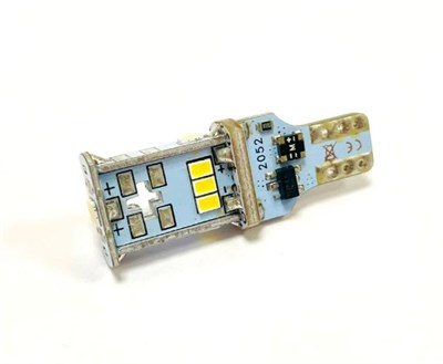 Светодиодная лампа W16W T15-3020-10SMD (белый) W16W, 1шт T15-16