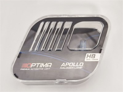 Галогенные лампы Optima Apollo H8 White 4500K, комплект 2 лампы GL-O-H8