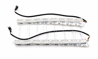ДХО с бегающим поворотником, 16LED, комплект 2шт 1756