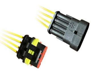 Разъем 4 Pin с проводами (папа+мама) XR-03s