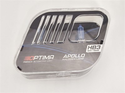 Галогенные лампы Optima Apollo HB3 White 4500K, комплект 2 лампы GL-O-HB3