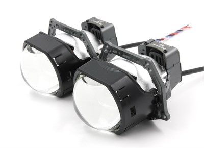 Билед модули Aozoom X5 2025 (прямоугольные) 3.0 дюйма, 2 чипа, 5500K, 12V, 58W/66W крепление 3R (комплект, 2шт) X5