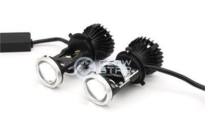 Билед модули Aozoom Mini-Led H4 мини линзы, 6000K, 12V, 35W/45W (комплект, 2шт) H4-MINI