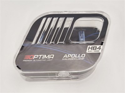 Галогенные лампы Optima Apollo HB4 White 4500K, комплект 2 лампы GL-O-HB4