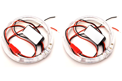 Светодиодные Ангельские глазки Белый цвет 95мм 3.0 LED (комплект, 2шт) LED-LGD-95W