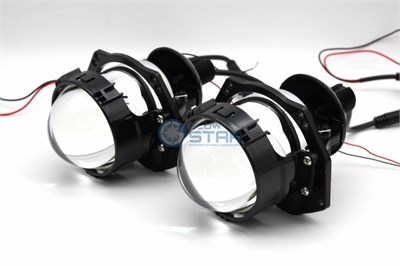 Светодиодные билед модули Aozoom A16 Bi-Led, 3.0 дюйма, крепление 3R и под гайку, драйвер внешний (комплект, 2шт) A16