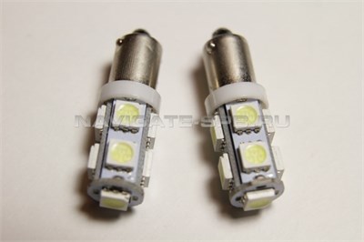 Светодиодная лампа BA9S-SMD5050-9 WHITE, 1шт 631