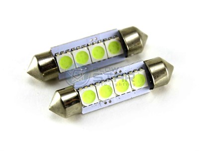 Светодиодная лампа C5W 39мм-4 SMD5050, 1шт 224