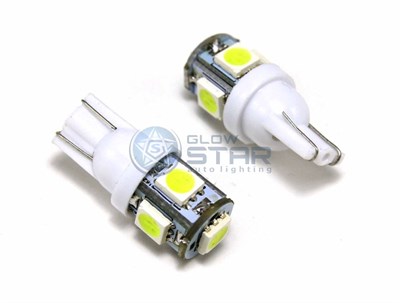 Светодиодная лампа W5W T10 5SMD-5050, 1шт T10-21