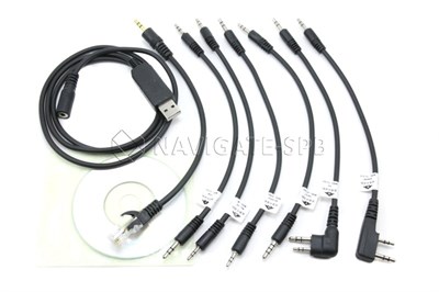 Кабель для программирования радиостанций (раций) 7 в 1 USB 569
