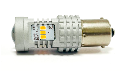 Светодиодная лампа PY21W 1156-3020-14SMD без полярности и со стабилизатором (оранжевый), 1шт SL-03