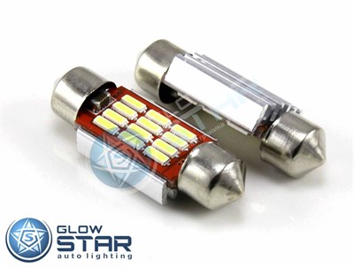 Светодиодная лампа C5W-4014-12SMD-36ММ CANBUS, 1шт 891