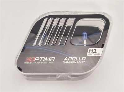 Галогенные лампы Optima Apollo H1 White 4500K, комплект 2 лампы GL-O-H1