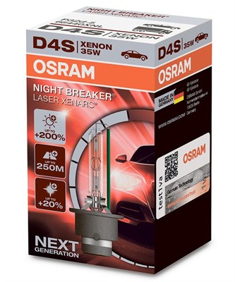 Ксеноновая лампа D4S OSRAM 66440XNL Night Breaker Laser Xenarc (+200%), 1шт 2119