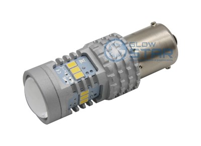 Светодиодная лампа P21W 1156-3020-14SMD без полярности, со стабилизатором (белый), 1шт SL-04