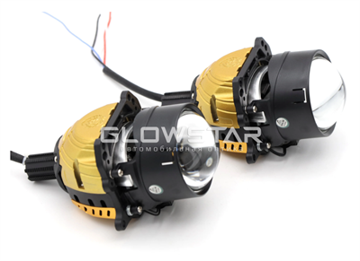 Билед модули Aozoom A15 2.5 дюйма, 2 чипа, 4300К, 12V, 58W/65W, крепление 3R и съемное гаечное (комплект, 2шт) A15-4300-2.5-12V