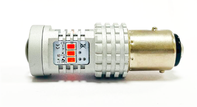Светодиодная лампа P21/5W 1157-3020-14SMD без полярности, со стабилизатором (красный), 1шт SL-11