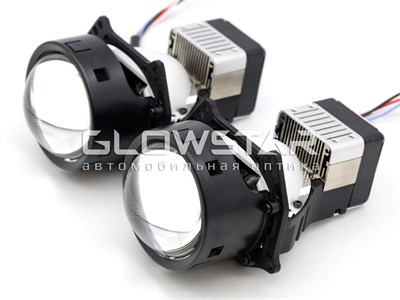 Билед модули Aozoom A7 Laser (Гарантия 30 дней), 3.0 дюйма, 2 чипа + Лазер, 5500K, 12V, 90W/100W, крепление 3R (комплект, 2шт) A7-30D