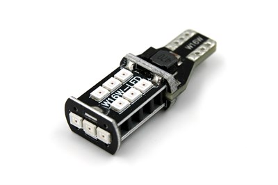 Светодиодная лампа W16W T15-3G15L (красный), 1шт T15-20