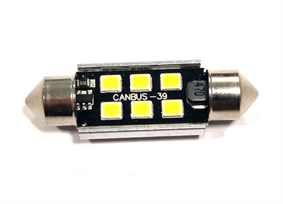 Светодиодная лампа C5W 2835-6SMD-39MM CanBus 5000K 6W 12v, 1шт 6SMD-39MM
