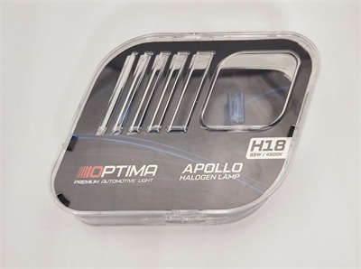 Галогенные лампы Optima Apollo H18 White 4500K, комплект 2 лампы GL-O-H18