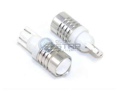 Светодиод габаритный T10 7W Cree Линза (W5W) 204