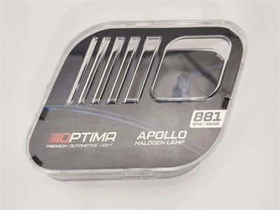 Галогенные лампы Optima Apollo H27/881 White 4500K, комплект 2 лампы GL-O-881