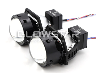 Билед модули Sariti S3 3.0 дюйма, 2 чипа, 5500К, 12V, 54W/62W, крепление 3R (комплект, 2шт) SS3