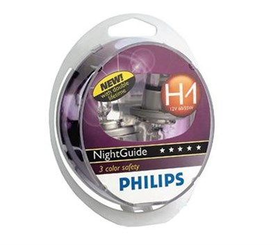 Галогеновые лампы Philips NightGuide DoubleLife H1 (2шт) 352