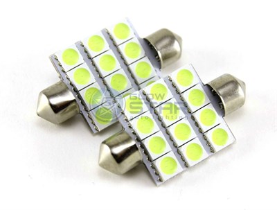 Светодиодная лампа C5W 39мм-12 SMD5050, 1шт 223