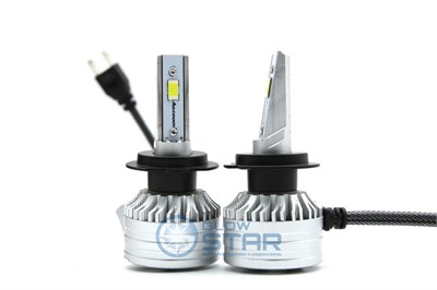 Светодиодные лампы H7 Aozoom ALH-08 в штатную линзу с вент-ром, 12V, 35W, 6000K (комплект, 2шт) ALH08H7