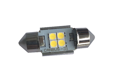 Светодиодная лампа C5W 3030-4SMD-31MM CanBus 5000K 4W 12v,  1шт 4SMD-31MM