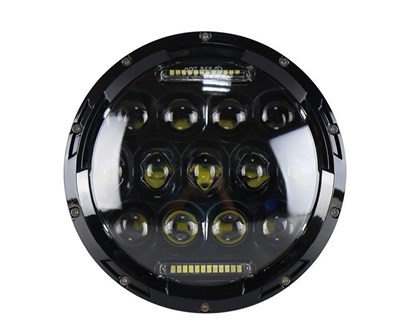 Светодиодная фара GSR-LED-7 дюймов-75W-RL Black, CREE, DRL, 1шт 2043
