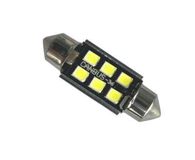 Светодиодная лампа C5W 2835-6SMD-36MM CanBus 5000K 6W 12v, 1шт 6SMD-36MM