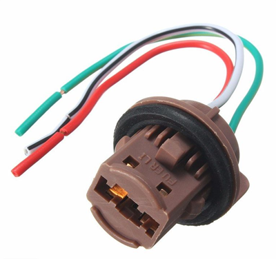 Разъем T20/W21W 7443 (2 контакта, пластиковый поворотный с проводами), 1шт RPP-14