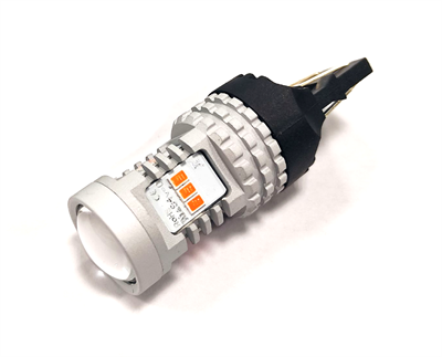 Светодиодная лампа W21/5W 7443-3020-14SMD без полярности, со стабилизатором (красный), 1шт SL-22