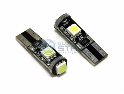 Светодиодная лампа T10-5050-3SMD Canbus, 1шт 1040