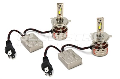 Aozoom P13/H4 с вентилятором 12V 100W 11000Lm (комплект, 2шт) P13-H4