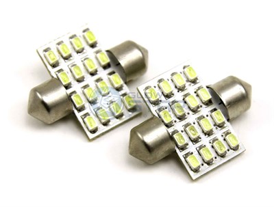 Светодиодная лампа C5W 31мм-16 SMD1206 208