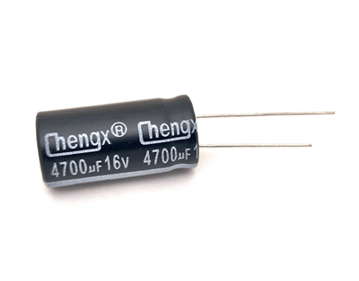 Конденсатор электролитический 16В-4700мкФ (4700uF-16V, -40+105C) 4700uF-16V