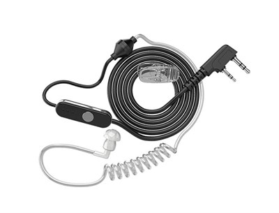 Гарнитура Kenwood EMC-5 Black скрытого ношения (с прозрачным звуководом) 2163