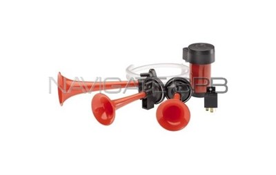 Звуковые пневмосигналы Hella 3 рожка (3PD 003 001-621) 341