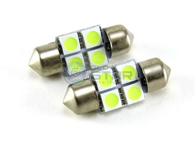 Светодиодная лампа C5W 31мм-4 SMD5050, 1шт 213