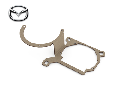 Mazda 3 BK (2003-2009) переходные рамки для замены линз (комплект, 2шт) R-015