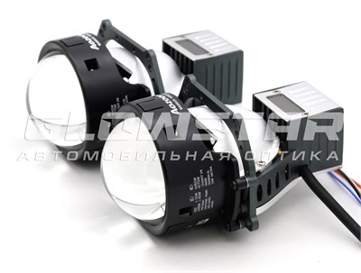 Билед модули Aozoom Black Warrior New 3.0 дюйма, 2 чипа, 5500K, 12V, 55W/65W, крепление 3R (комплект, 2шт) BW