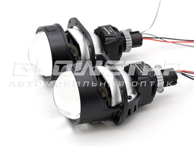 Билед модули Aozoom A5+ 2.5 дюйма, 2 чипа, 5500K, 12V, 59W/52W, съемное гаечное крепление (комплект, 2шт) A5+2.5