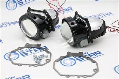 Набор Bi-Led линз Suzuki Grand Vitara (2005-2016) Aozoom A3+ New с переходными рамками (ремкомплект) 2435